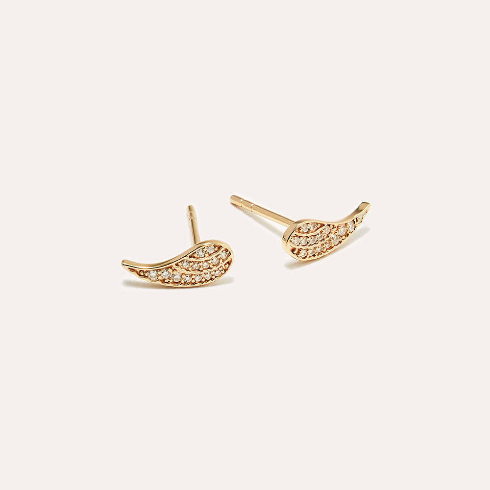 JUSSAN Pave Sterling Silver Earrings