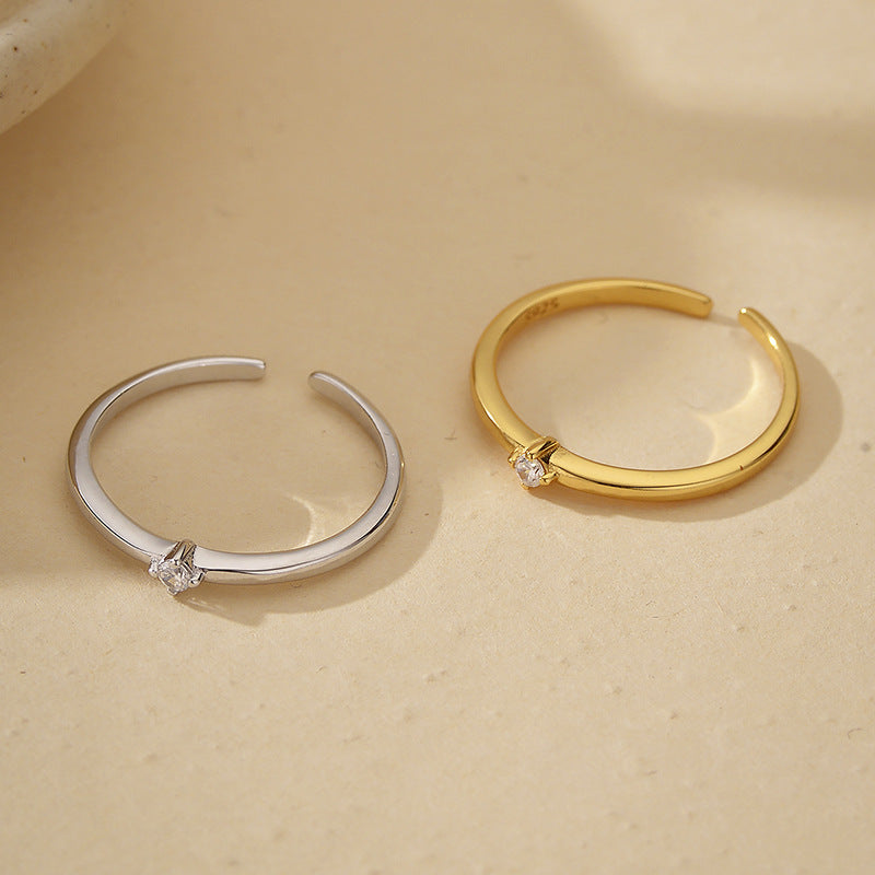 JUSSAN Minimal Luxe Sterling Silver Ring