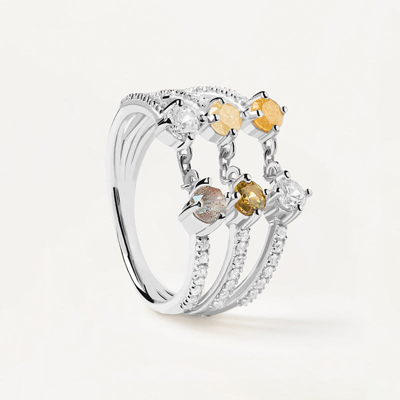 JUSSAN Pave Luxe Sterling Silver Ring