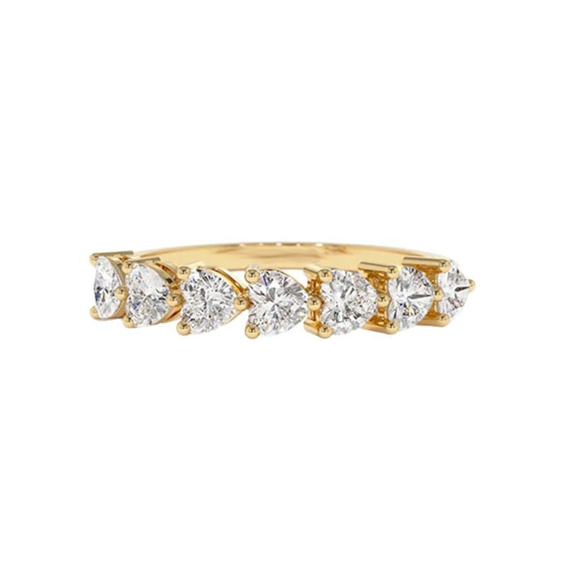 JUSSAN Heart Pave Luxe Sterling Silver Ring