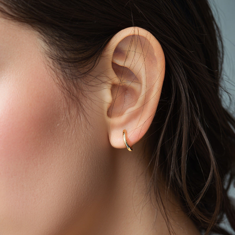JUSSAN Minimal Sterling Silver Earrings