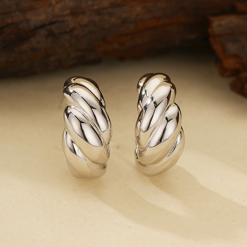 JUSSAN Minimal Sterling Silver Earrings