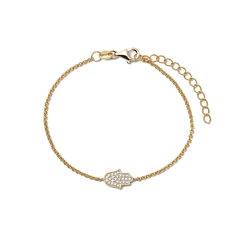 JUSSAN Pave Minimal Luxe Sterling Silver Bracelet