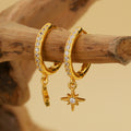 JUSSAN Star Pave Luxe Sterling Silver Earrings