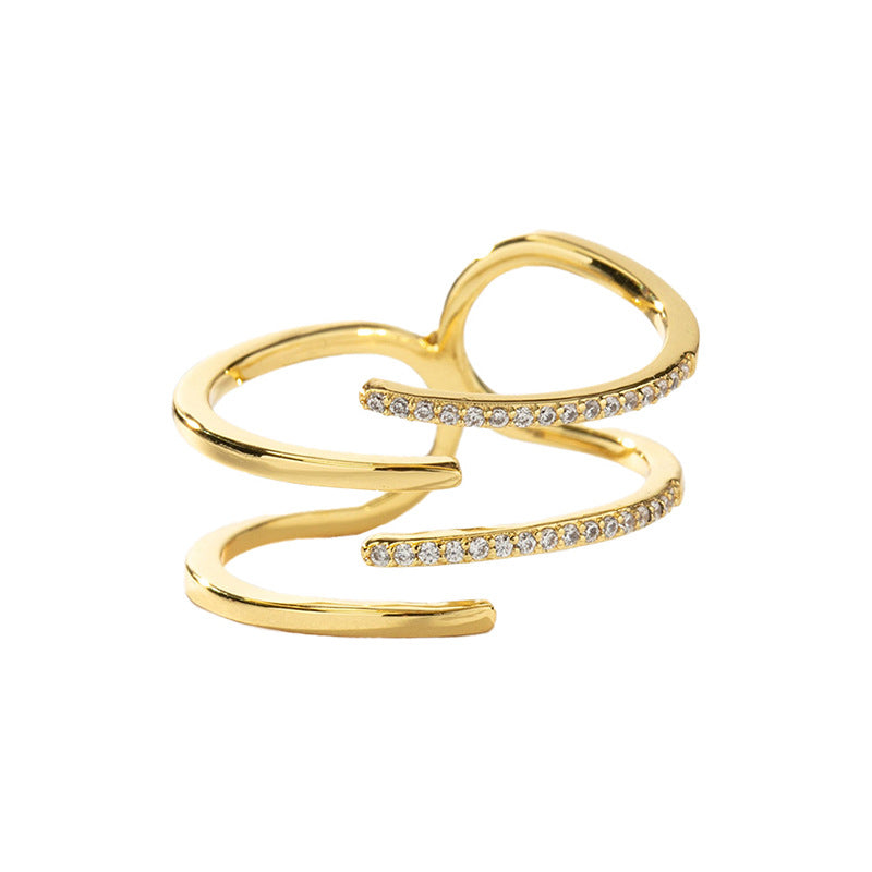 JUSSAN Pave Luxe Sterling Silver Ring
