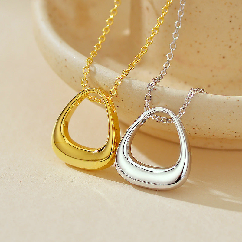 JUSSAN Geometric Pendant Sterling Silver Necklace