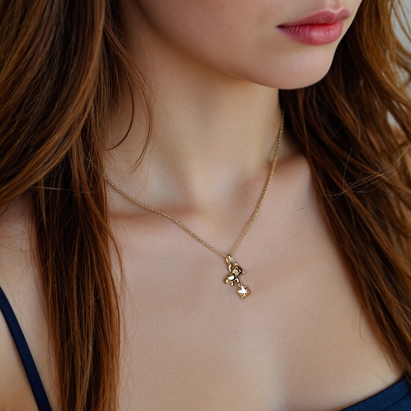 JUSSAN Star Pendant Sterling Silver Necklace