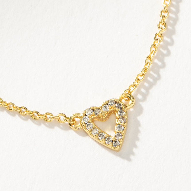 JUSSAN Heart Minimal Luxe Sterling Silver Necklace