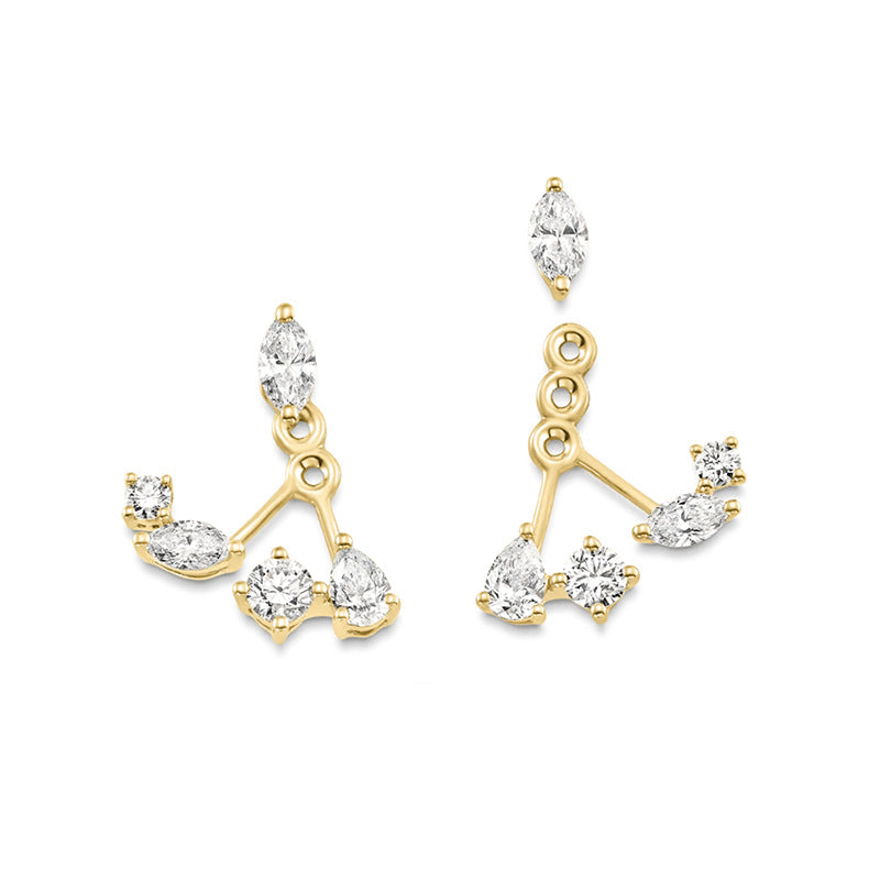 JUSSAN Pave Luxe Sterling Silver Earrings