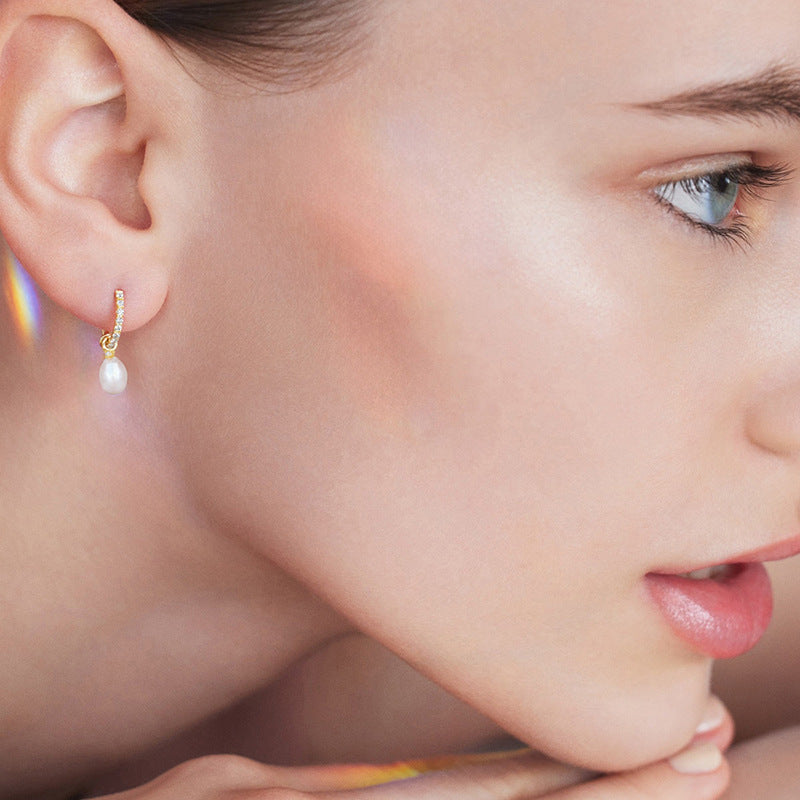 JUSSAN Pave Sterling Silver Earrings