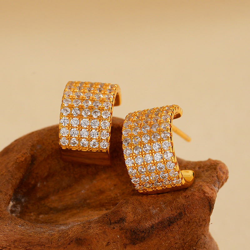 JUSSAN Minimal Luxe Sterling Silver Earrings