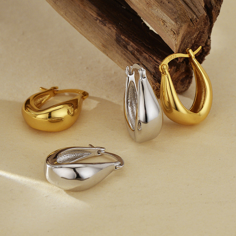 JUSSAN Minimal Luxe Sterling Silver Earrings