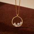 JUSSAN Pave Pendant Luxe Sterling Silver Necklace