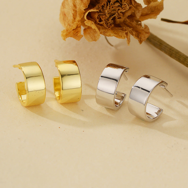 JUSSAN Minimal Luxe Sterling Silver Earrings