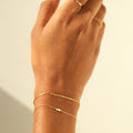 JUSSAN Heart Minimal Luxe Sterling Silver Bracelet
