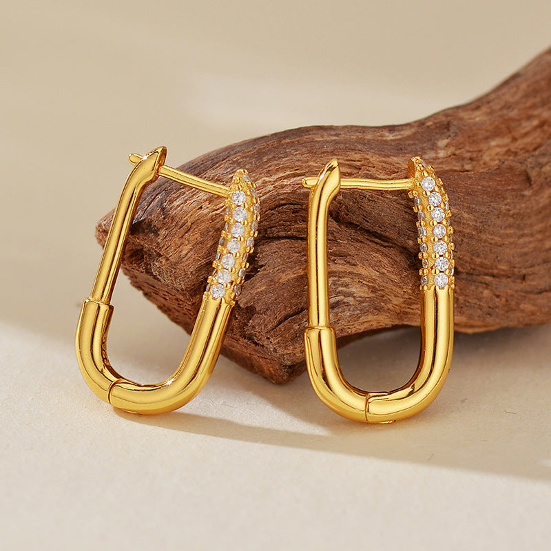 JUSSAN Hoop Luxe Sterling Silver Earrings
