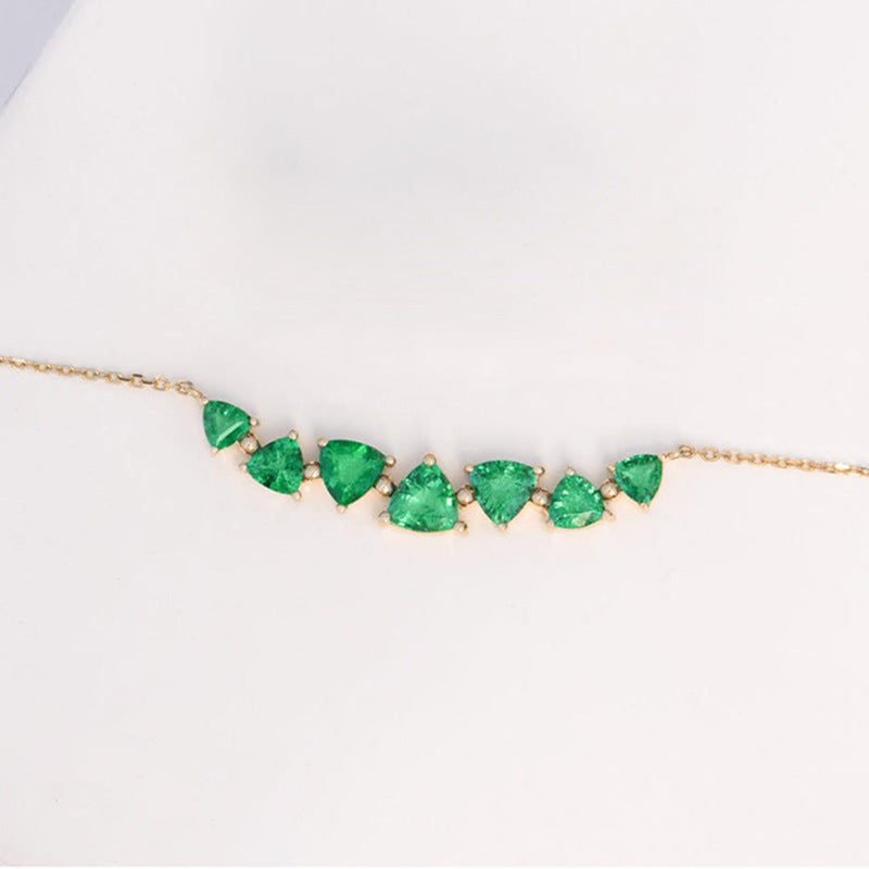 JUSSAN Pave Sterling Silver Necklace