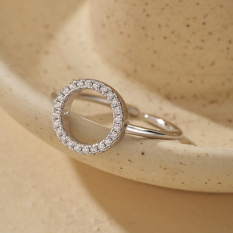 JUSSAN Pave Sterling Silver Ring