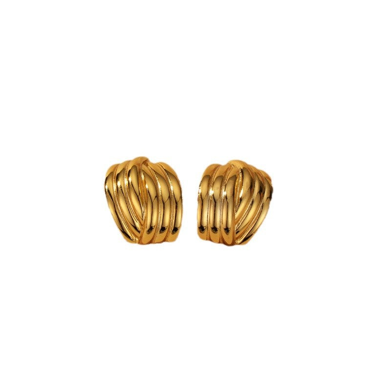 JUSSAN Cross Luxe Sterling Silver Earrings
