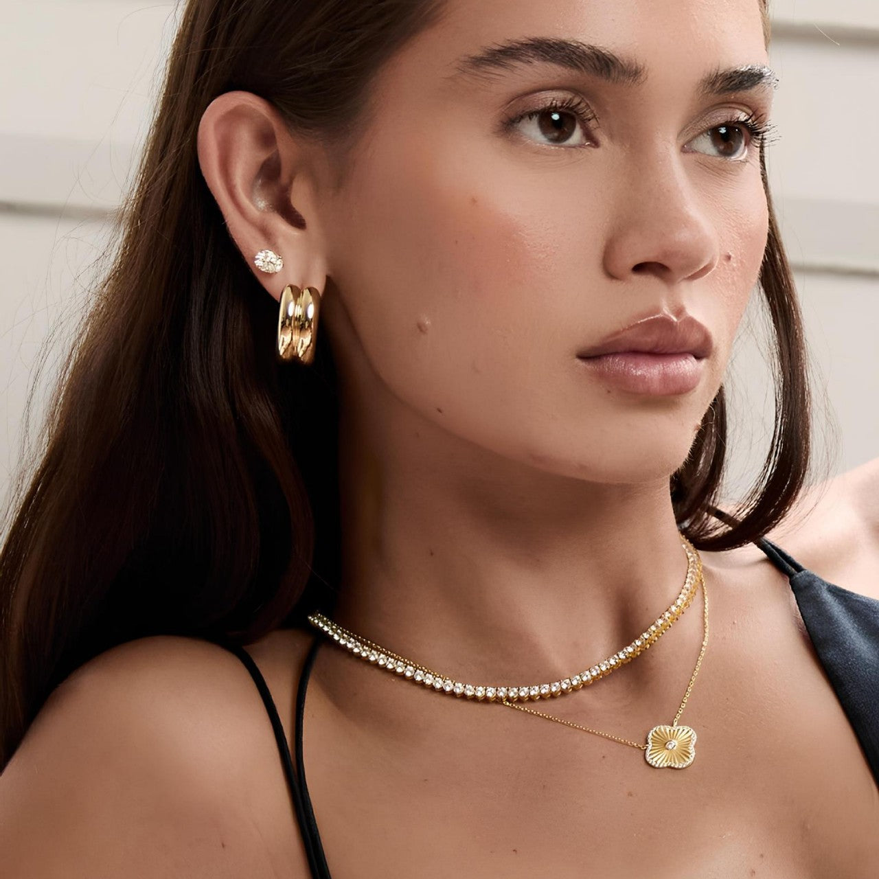 JUSSAN Clover Luxe Sterling Silver Necklace