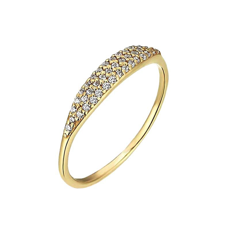 JUSSAN Starlight Pave Sterling Silver Ring