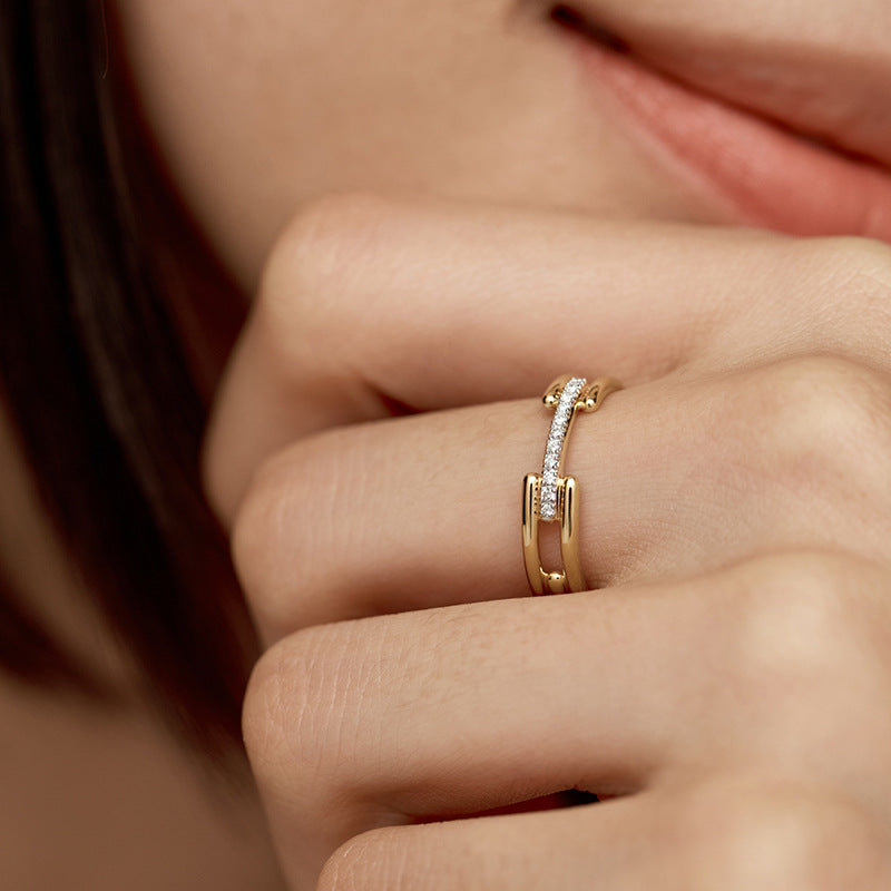JUSSAN Pave Luxe Sterling Silver Ring