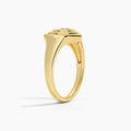 JUSSAN Heart Pave Minimal Sterling Silver Ring