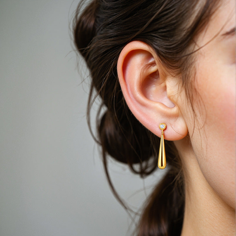 JUSSAN Starlight Teardrop Sterling Silver Earrings