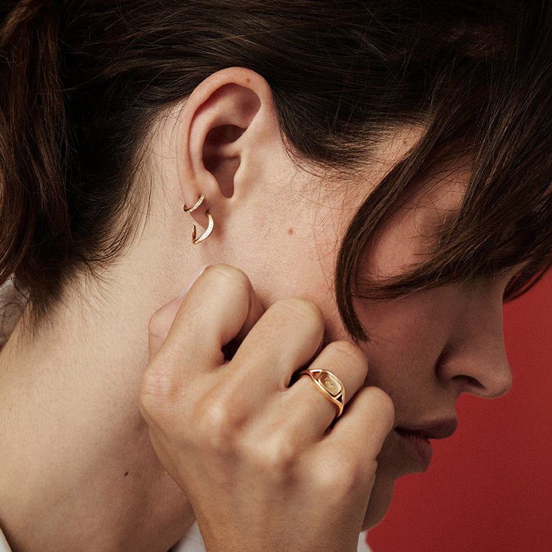 JUSSAN Pave Luxe Sterling Silver Earrings