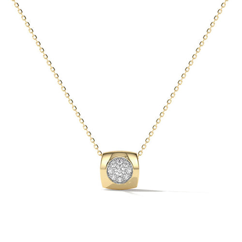 JUSSAN Geometric Minimal Luxe Sterling Silver Necklace