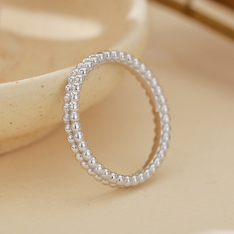 JUSSAN Hoop Minimal Luxe Sterling Silver Ring