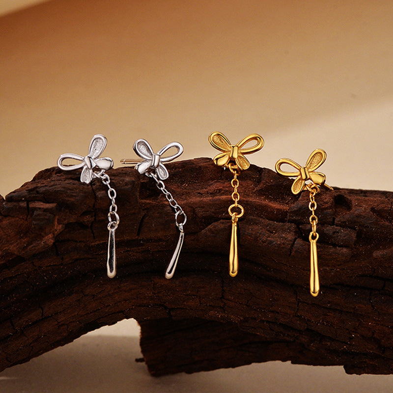JUSSAN Teardrop Butterfly Luxe Sterling Silver Earrings