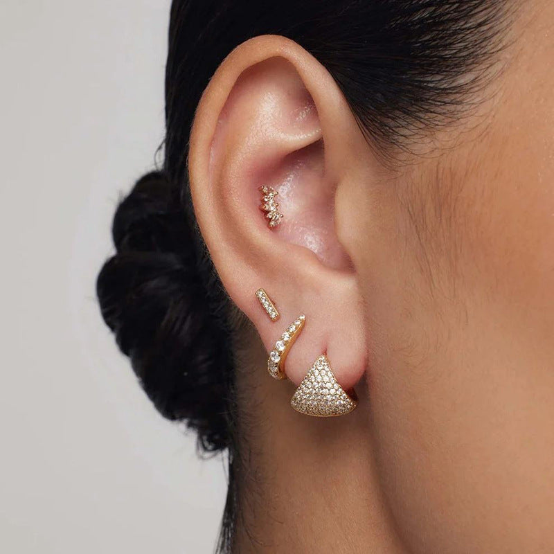 JUSSAN Starlight Geometric Sterling Silver Earrings