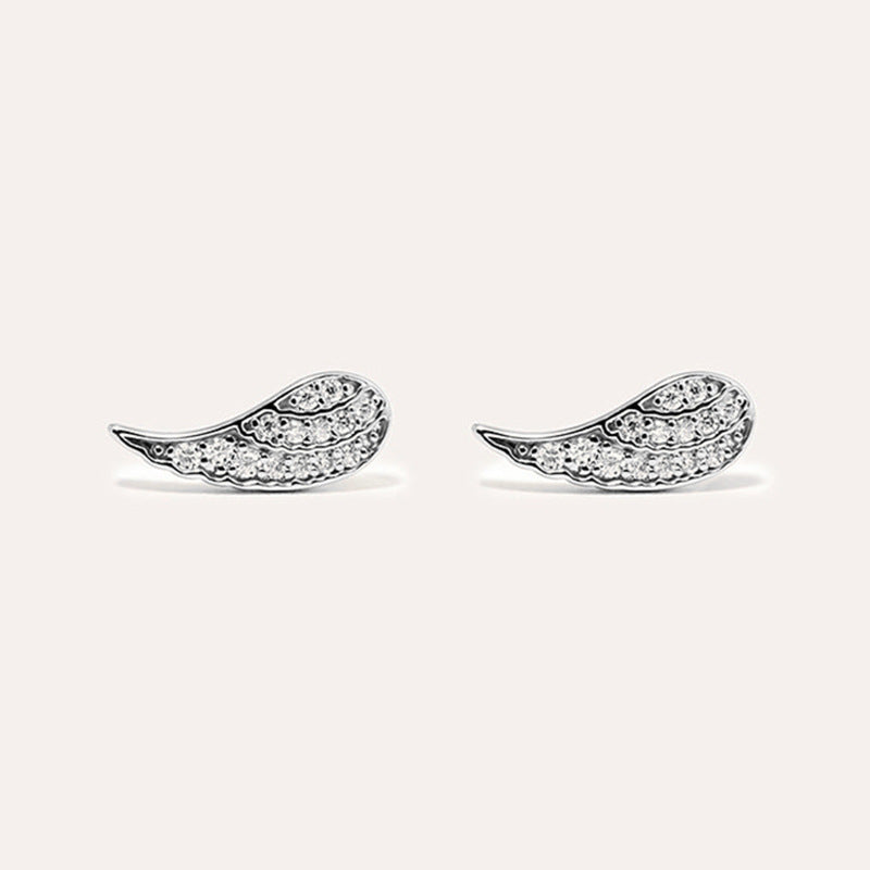 JUSSAN Pave Sterling Silver Earrings