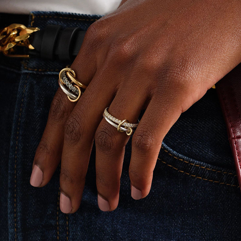 JUSSAN Hoop Luxe Sterling Silver Ring