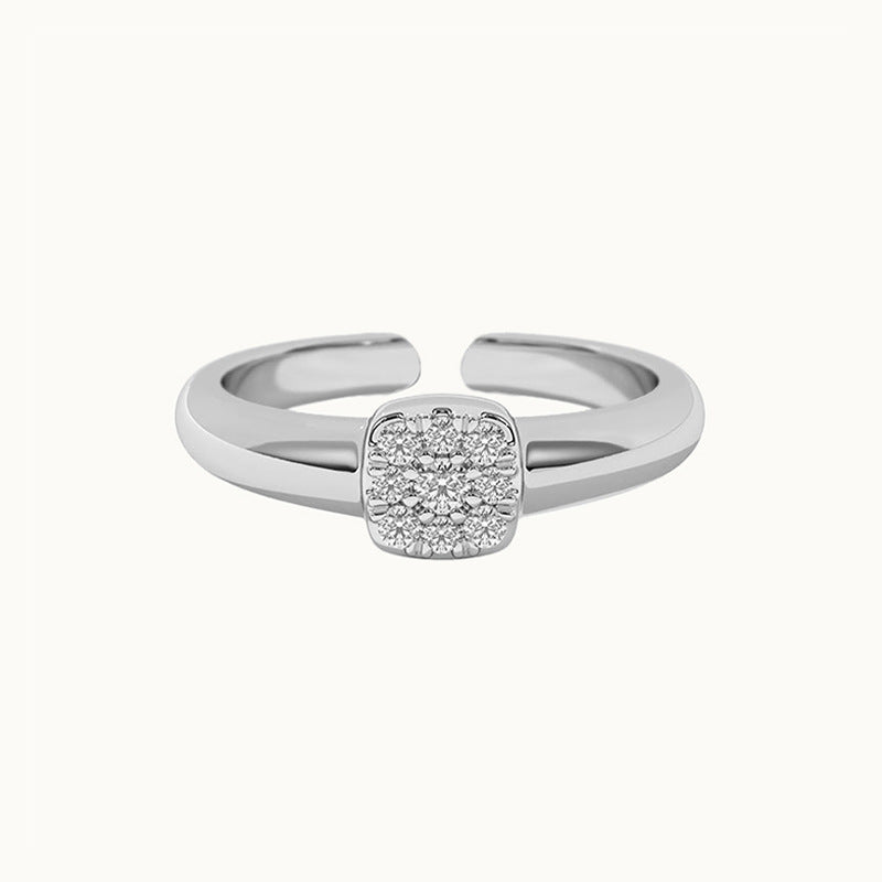 JUSSAN Pave Luxe Sterling Silver Ring