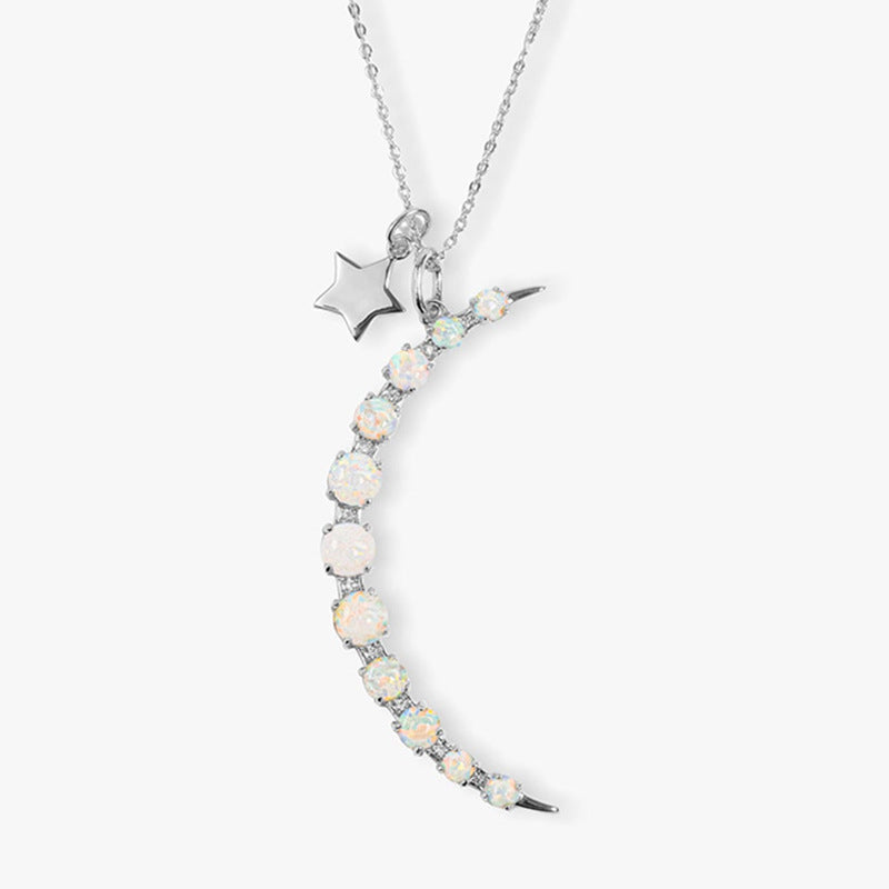 JUSSAN Starlight Pave Sterling Silver Necklace