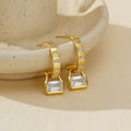 JUSSAN Pave Pendant Luxe Sterling Silver Earrings