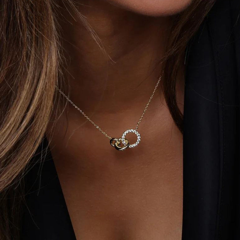 JUSSAN Pave Luxe Sterling Silver Necklace