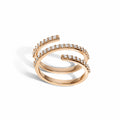 JUSSAN Pave Minimal Luxe Sterling Silver Ring