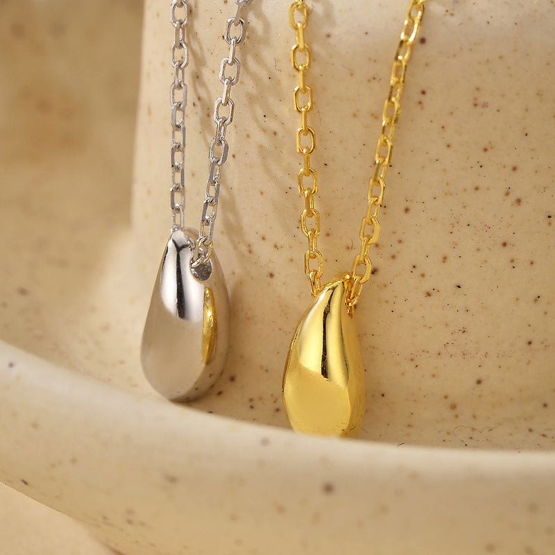 JUSSAN Teardrop Minimal Luxe Sterling Silver Necklace