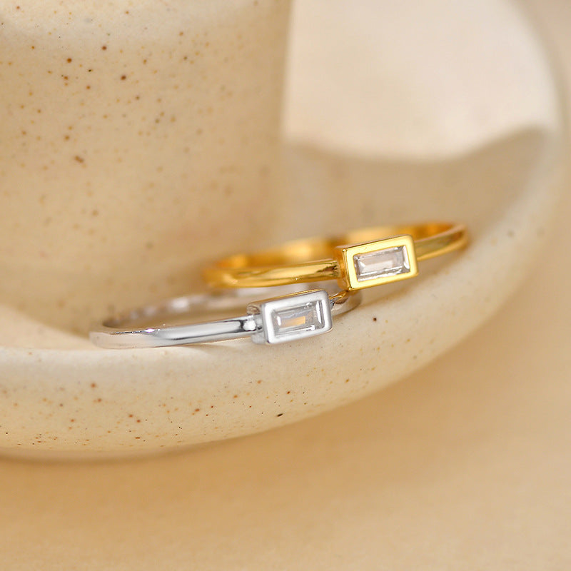 JUSSAN Starlight Pave Sterling Silver Ring