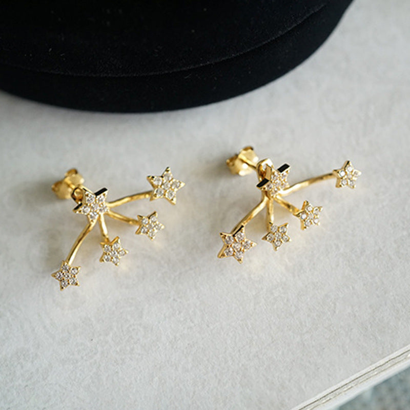 JUSSAN Star Luxe Sterling Silver Earrings