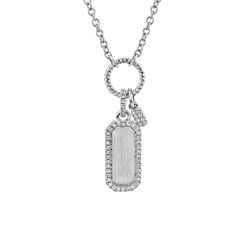 JUSSAN Pave Luxe Sterling Silver Necklace