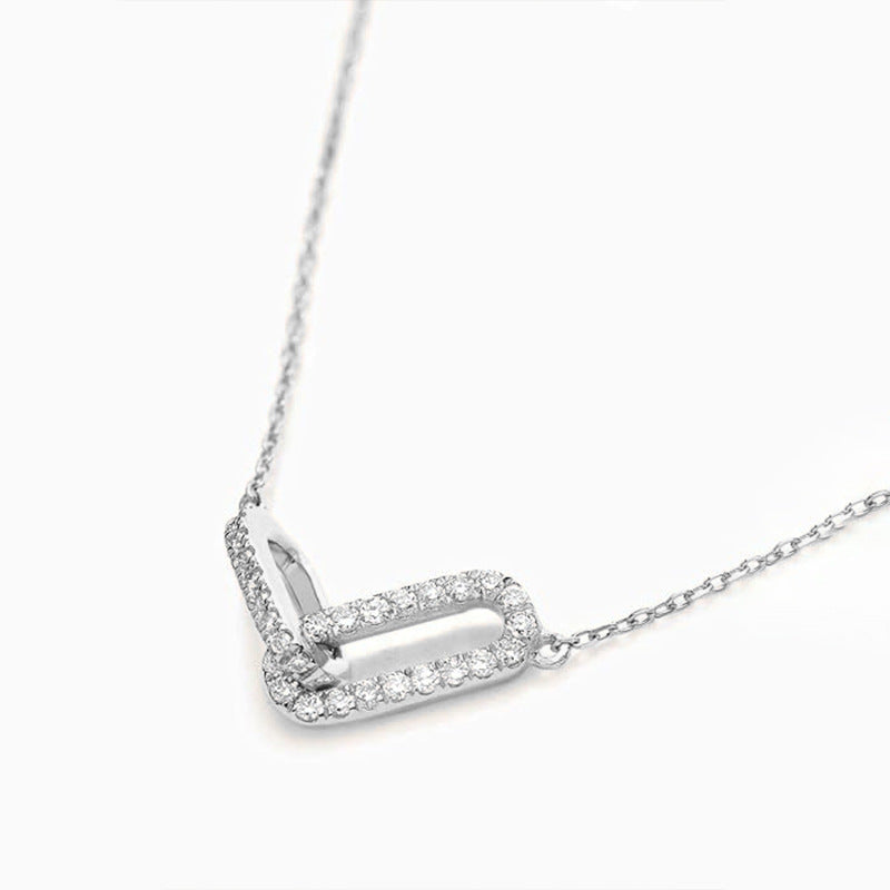 JUSSAN Starlight Heart Sterling Silver Necklace