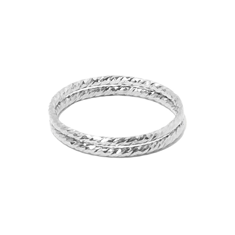 JUSSAN Hoop Minimal Sterling Silver Ring