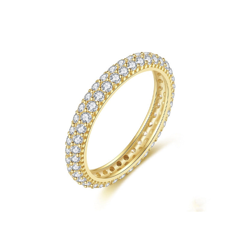 JUSSAN Pave Sterling Silver Ring
