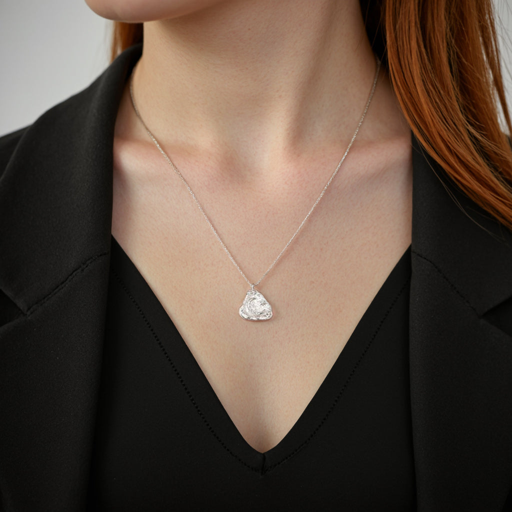 JUSSAN Moon Pendant Luxe Sterling Silver Necklace
