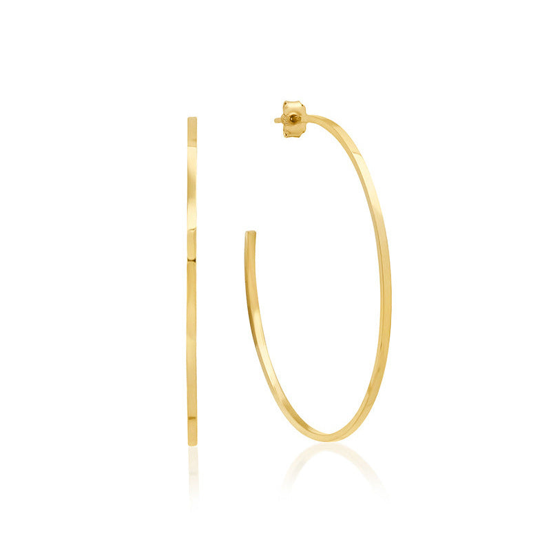JUSSAN Hoop Minimal Luxe Sterling Silver Earrings