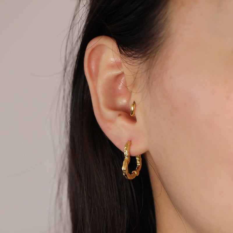 JUSSAN Ear Cuff Hoop Sterling Silver Earrings